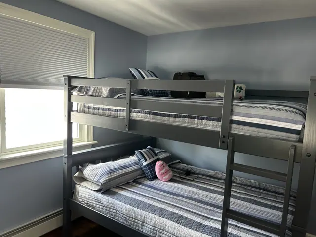Bunk room in blue-gray