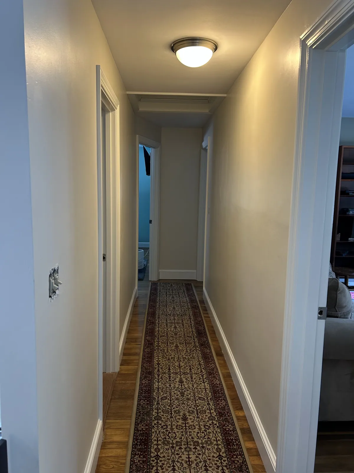 Hallway in fresh white
