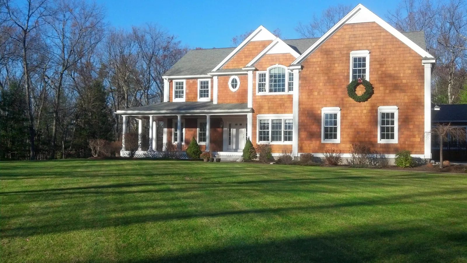 Cedar-shingle colonial painted by Beacon
